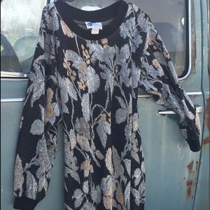 Women’s VINTAGE TopNotch Small 1x Floral Sweater